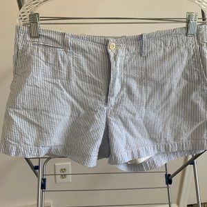 Size 10 Ralph Lauren Sport light blue seersucker short